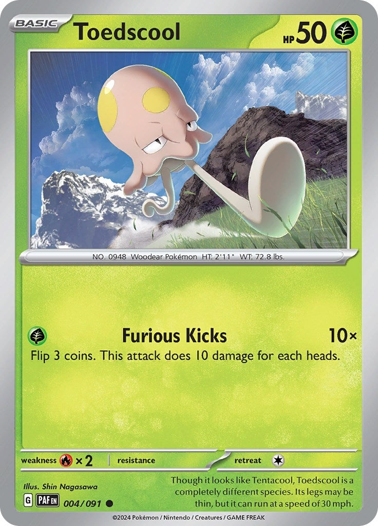 Image for Toedscool (004/091) (SV: Paldean Fates) - Pokemon