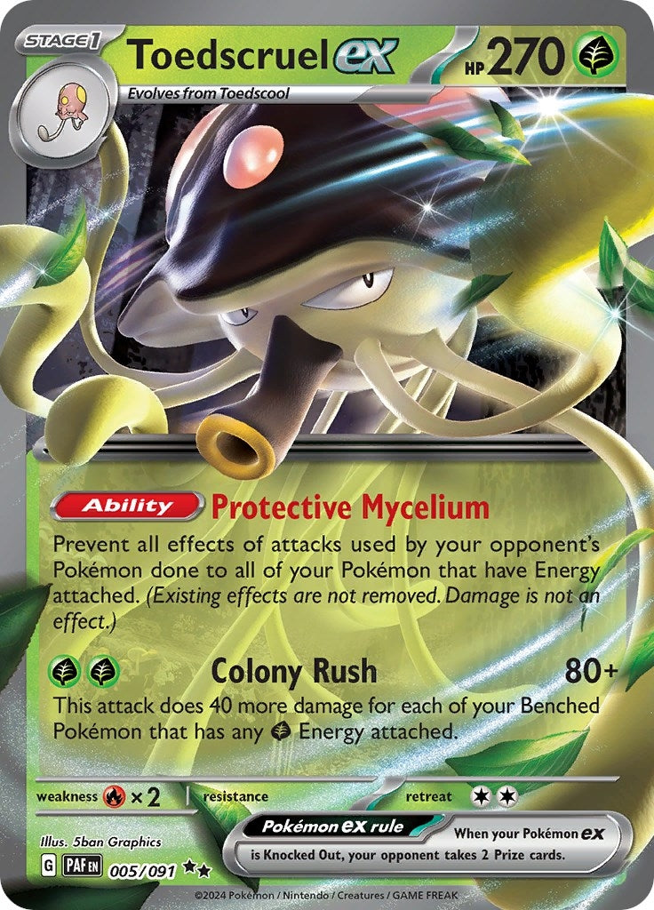 Image for Toedscruel ex (005/091) (SV: Paldean Fates) - Pokemon