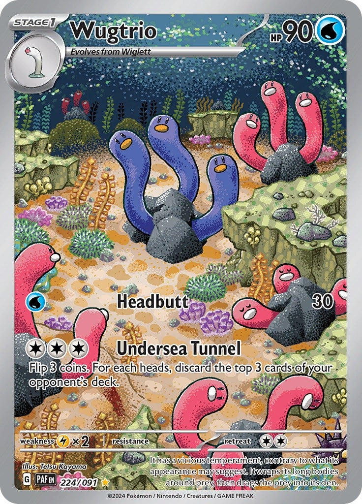 Image for Wugtrio (224/091) (SV: Paldean Fates) - Pokemon