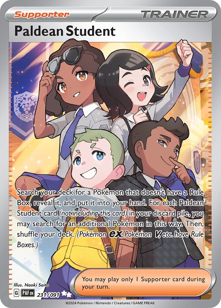 Image for Paldean Student (231/091) (SV: Paldean Fates) - Pokemon