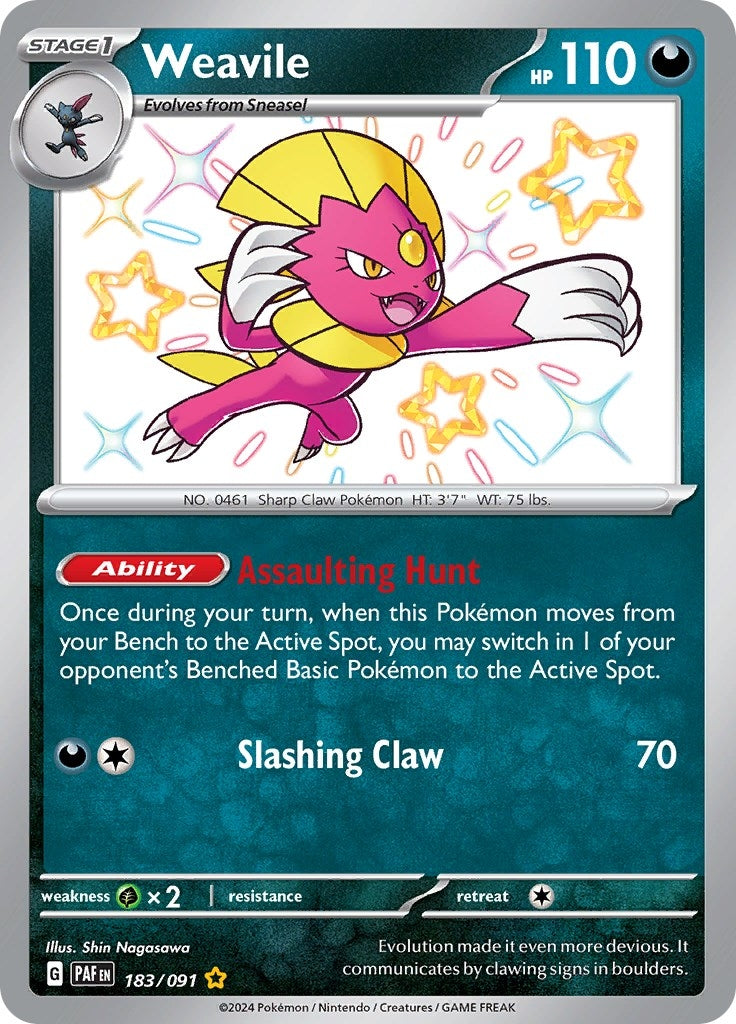 Weavile (183/091) (SV: Paldean Fates)