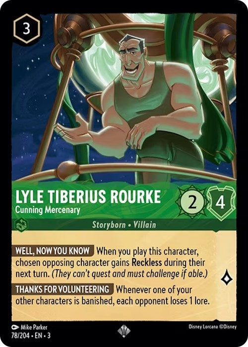 Lyle Tiberius Rourke - Cunning Mercenary (78/204) (Into the Inklands)