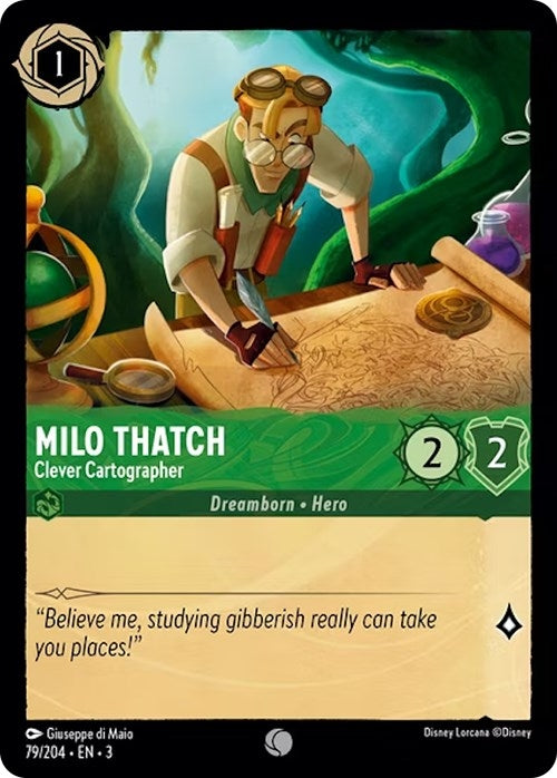Milo Thatch - Clever Cartographer (79/204) (Into the Inklands)