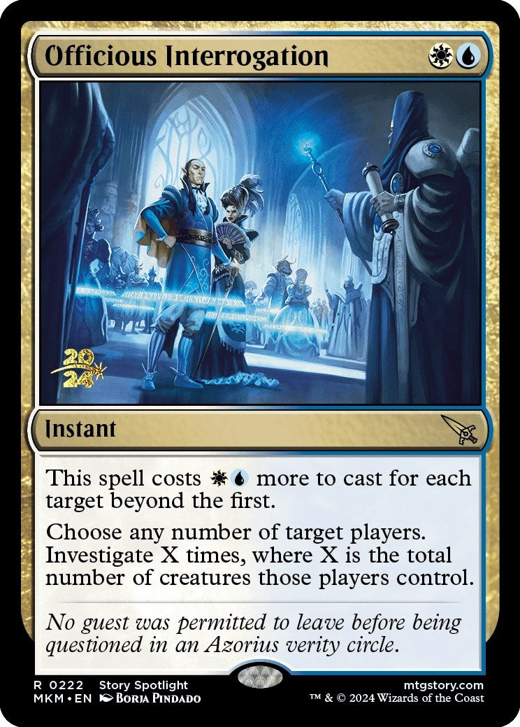 Officious Interrogation (222) (Prerelease Cards)
