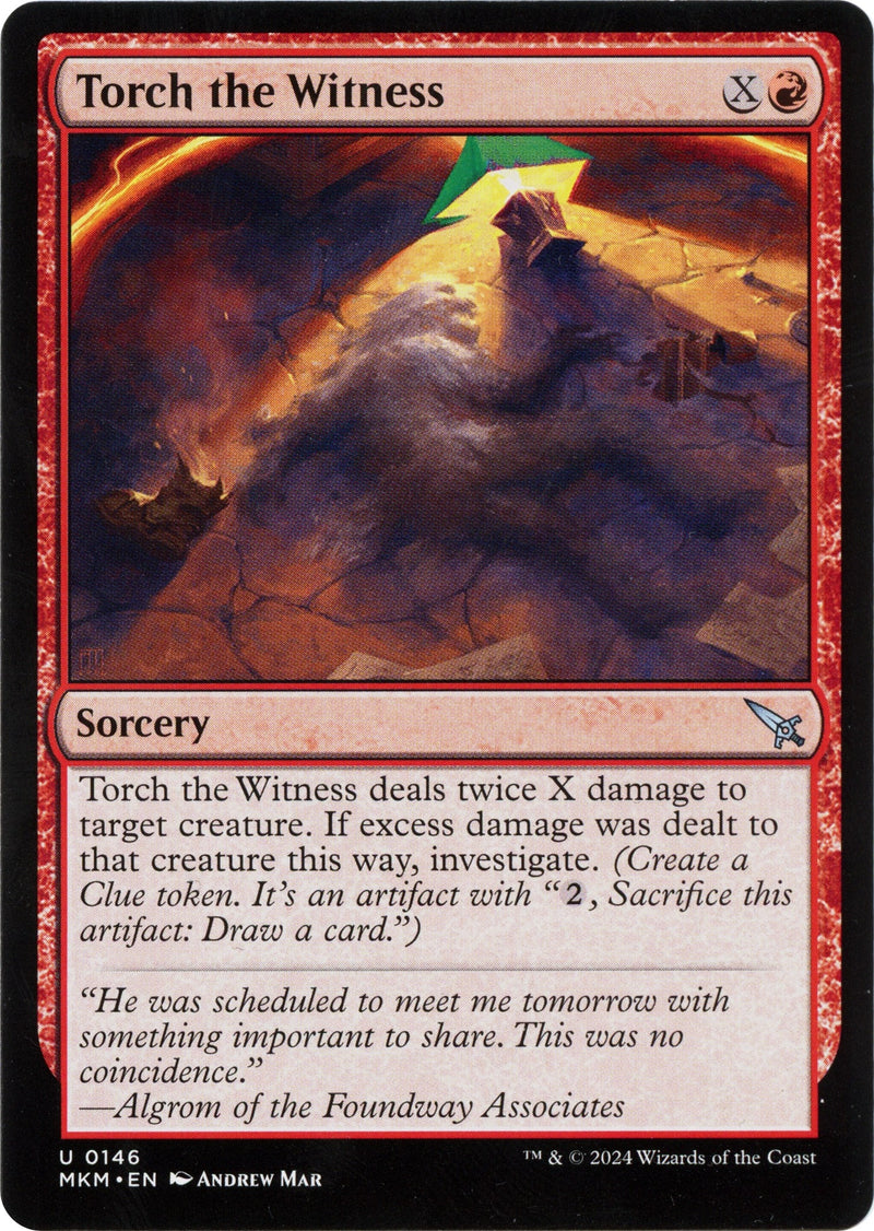 Image for Torch the Witness (b) (146) - Magic: The Gathering
