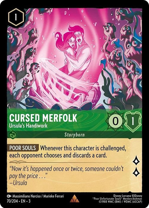 Image for Cursed Merfolk - Ursula's Handiwork (70/204) (Into the Inklands) - Disney Lorcana