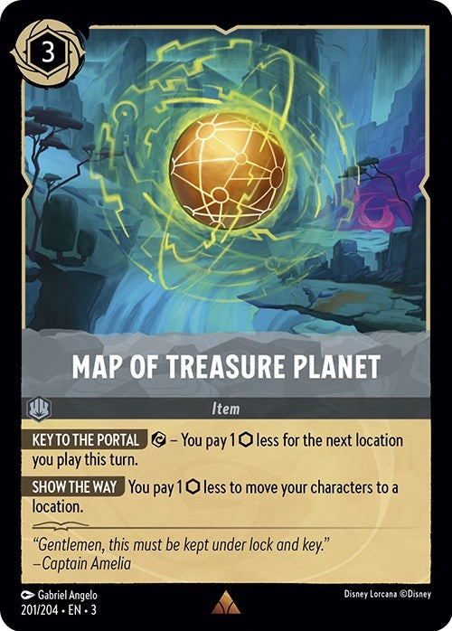 Map of Treasure Planet (201/204) (Into the Inklands)