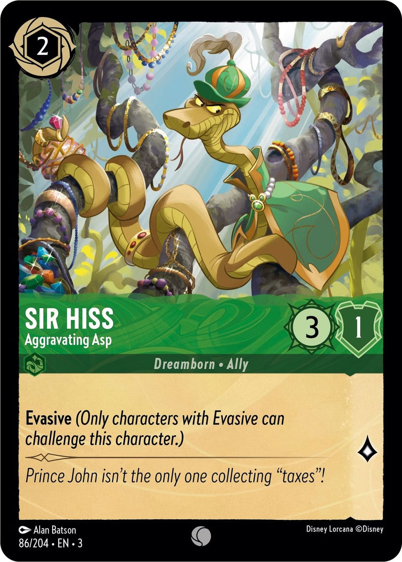 Sir Hiss - Aggravating Asp (86/204) (Into the Inklands)
