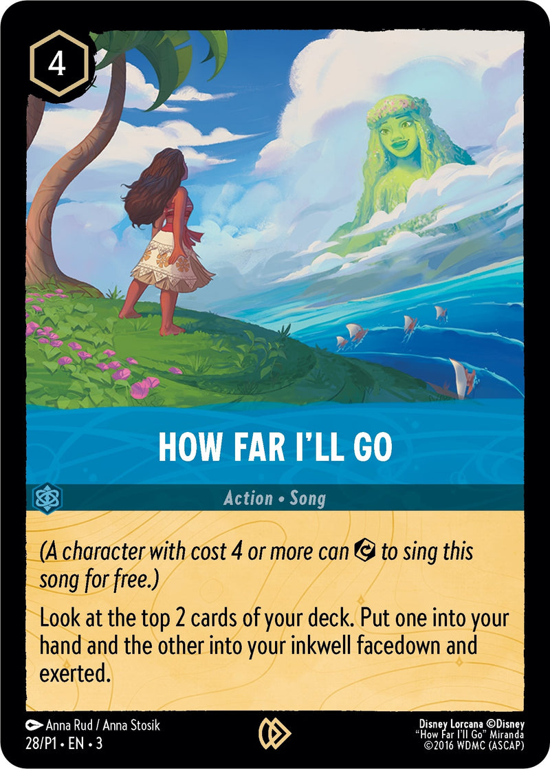 How Far I'll Go (28) (Disney Lorcana Promo Cards)