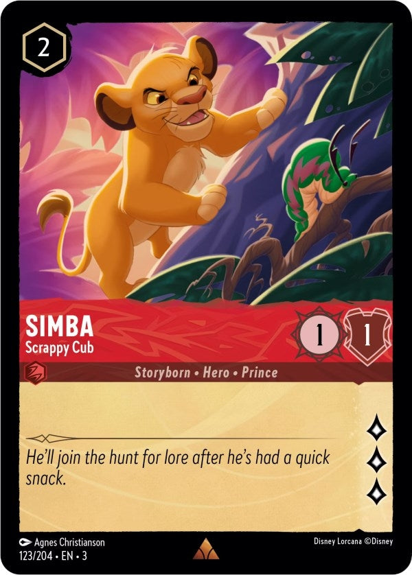 Simba - Scrappy Cub (123/204) (Into the Inklands)