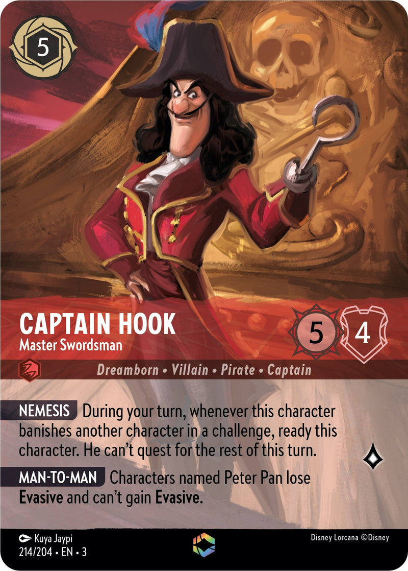 Captain Hook - Master Swordsman (Enchanted) (214/204) (Into the Inklands)