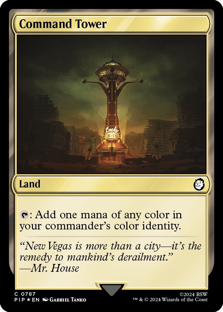 Command Tower (Surge Foil) (787) (Universes Beyond: Fallout)