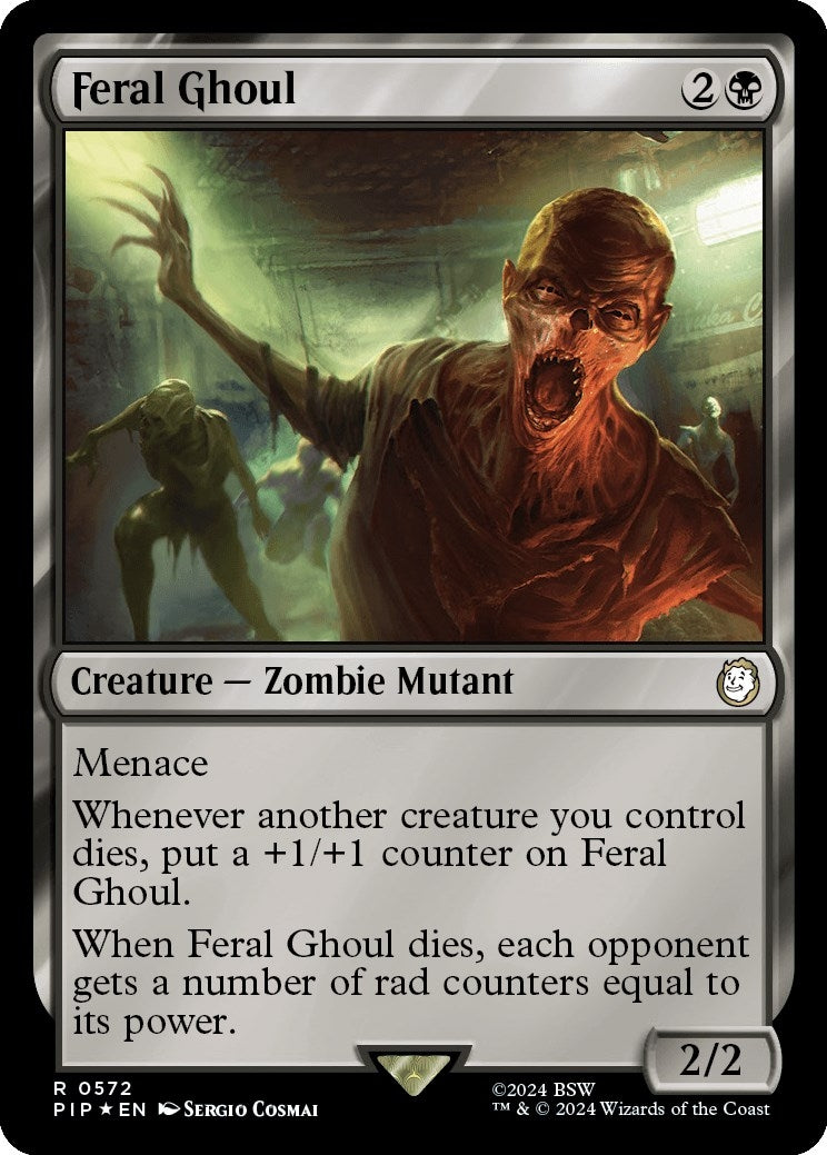 Feral Ghoul (Surge Foil) (572) (Universes Beyond: Fallout)