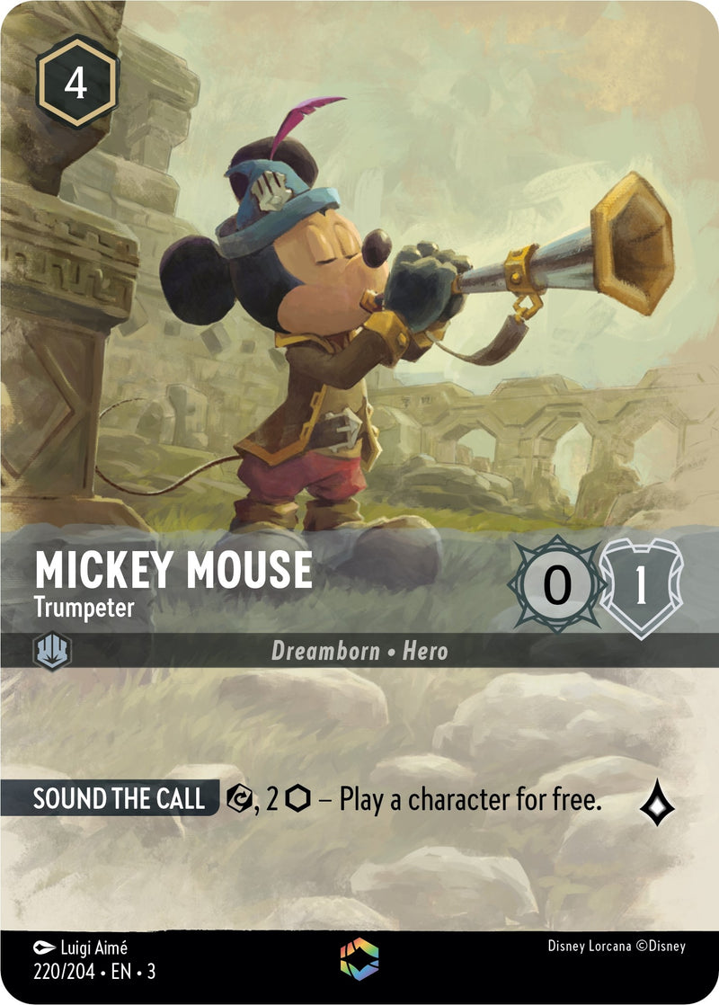 Mickey Mouse - Trumpeter (Enchanted) (220/204) (Into the Inklands)