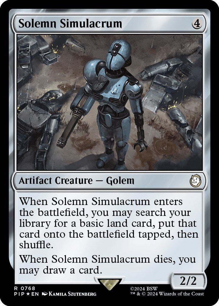 Solemn Simulacrum (Surge Foil) (768) (Universes Beyond: Fallout)