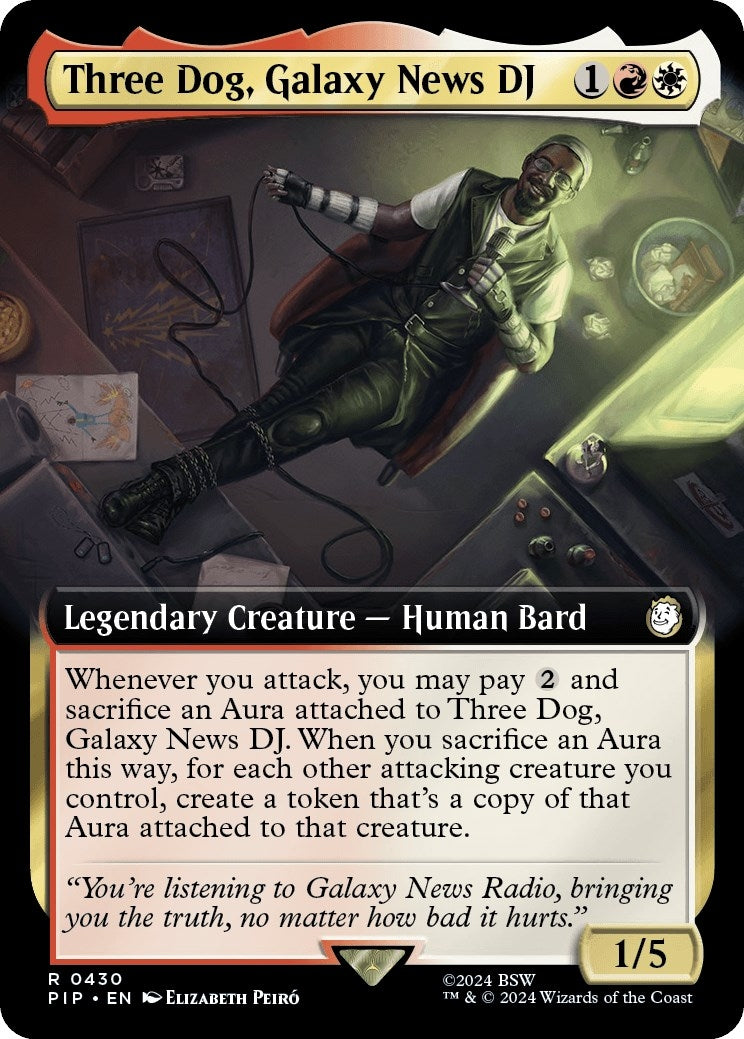 Three Dog, Galaxy News DJ (Extended Art) (430) (Universes Beyond: Fallout)