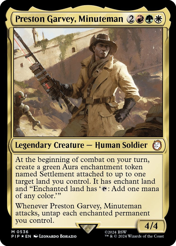 Preston Garvey, Minuteman (Surge Foil) (536) (Universes Beyond: Fallout)