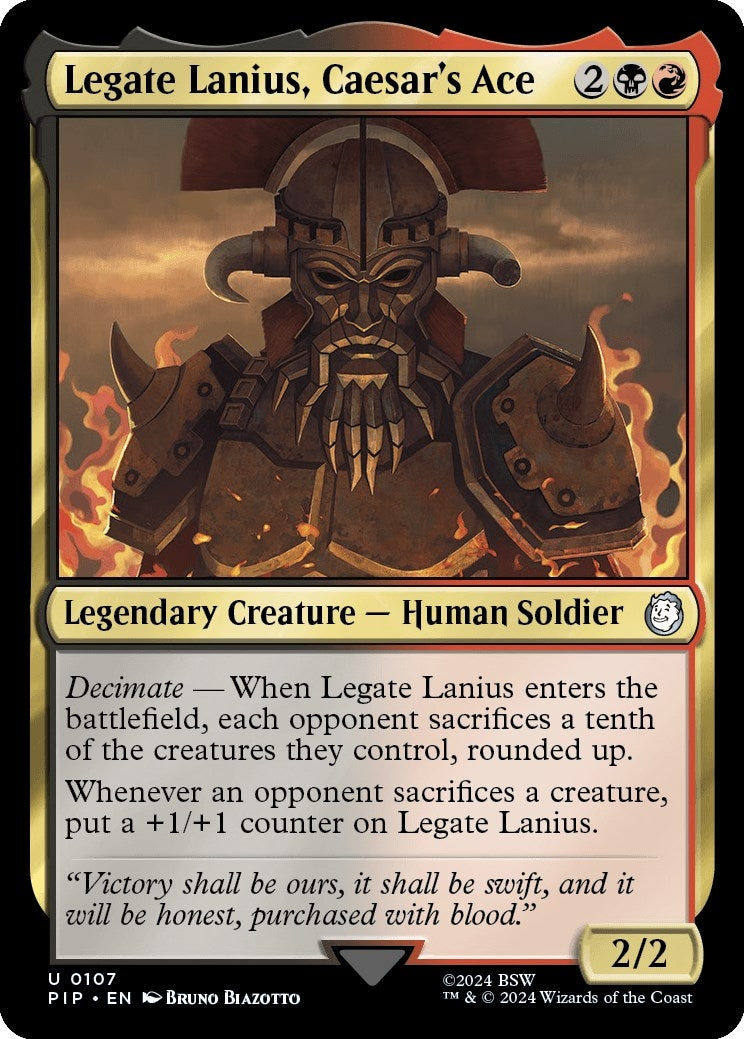 Legate Lanius, Caesar's Ace (107) (Universes Beyond: Fallout)