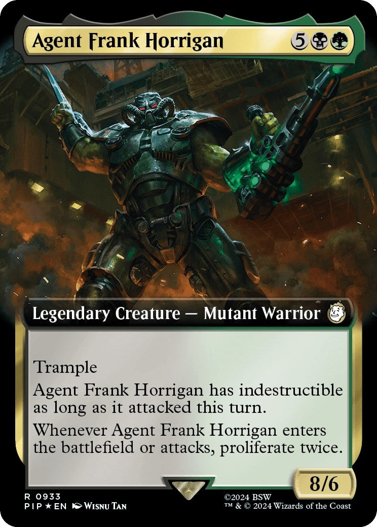 Agent Frank Horrigan (Extended Art) (Surge Foil) (933) (Universes Beyond: Fallout)