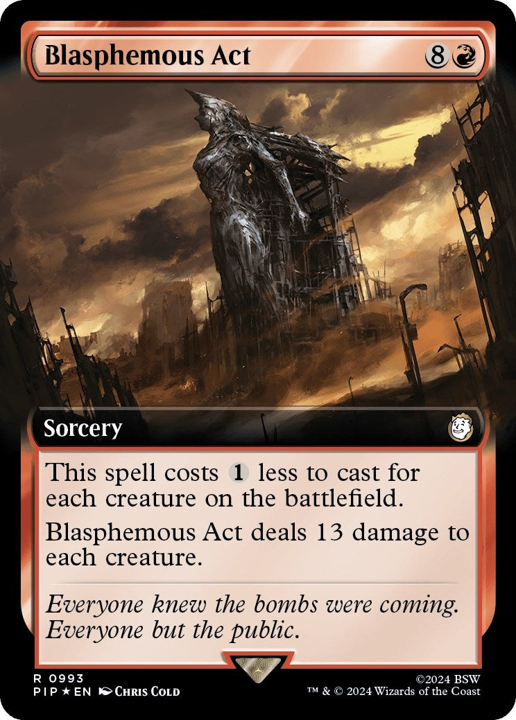 Blasphemous Act (Extended Art) (Surge Foil) (993) (Universes Beyond: Fallout)