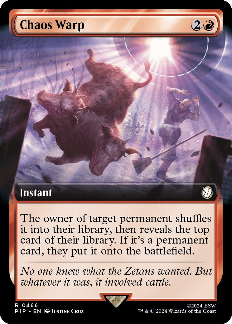 Chaos Warp (Extended Art) (466) (Universes Beyond: Fallout)