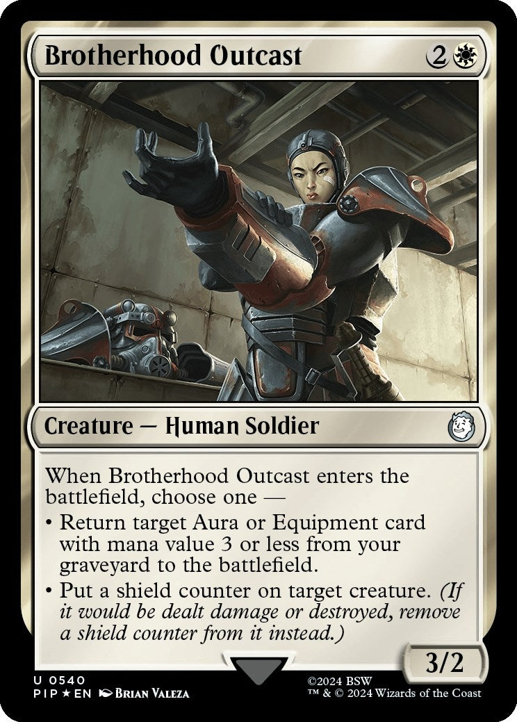 Brotherhood Outcast (Surge Foil) (540) (Universes Beyond: Fallout)