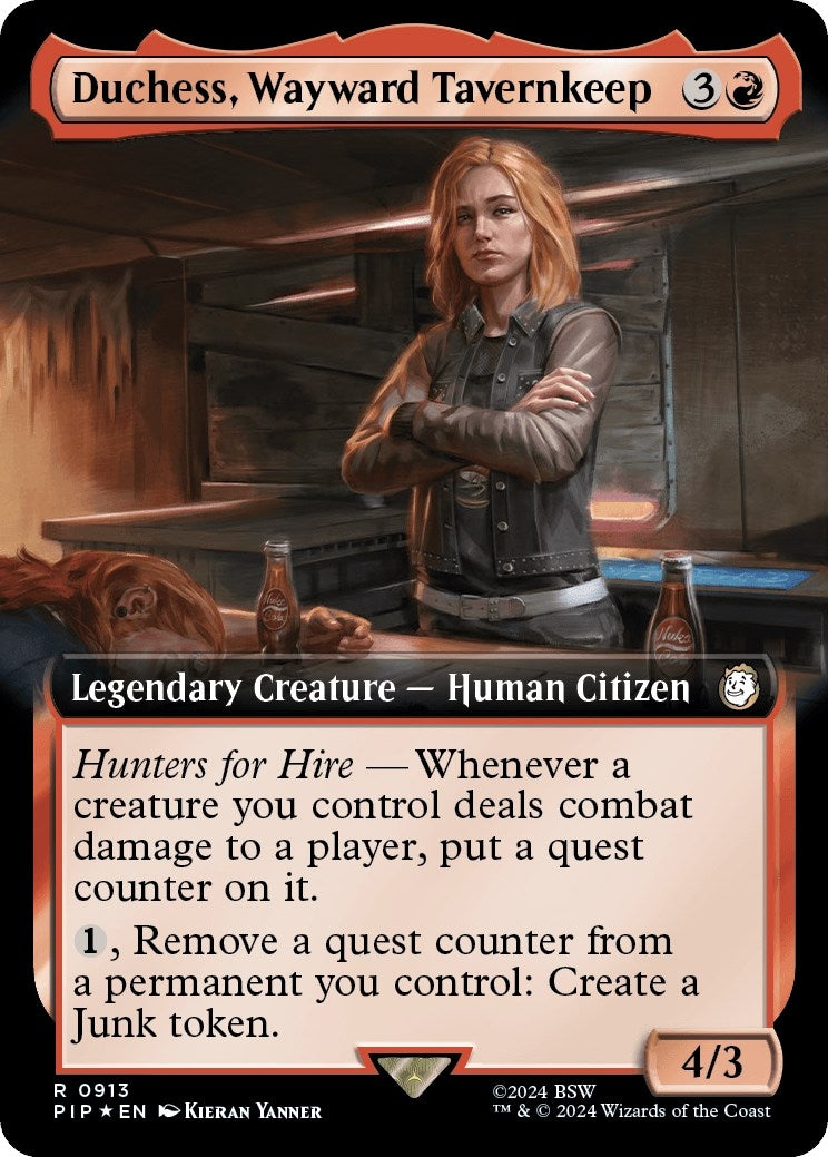 Duchess, Wayward Tavernkeep (Extended Art) (Surge Foil) (913) (Universes Beyond: Fallout)