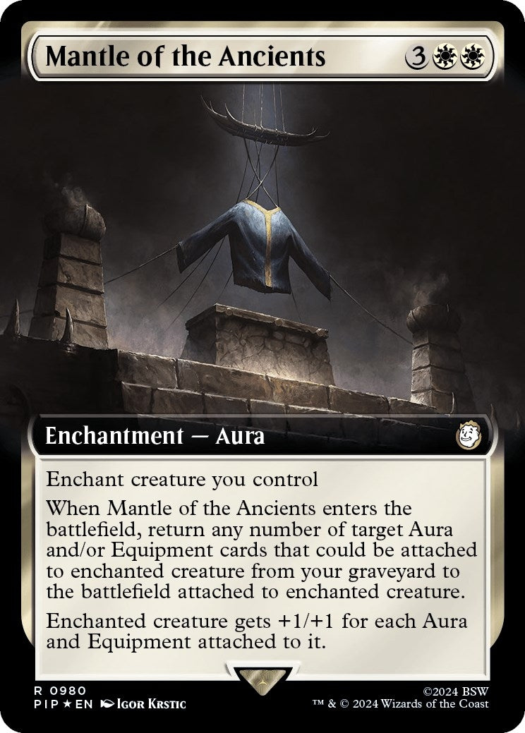 Mantle of the Ancients (Extended Art) (Surge Foil) (980) (Universes Beyond: Fallout)