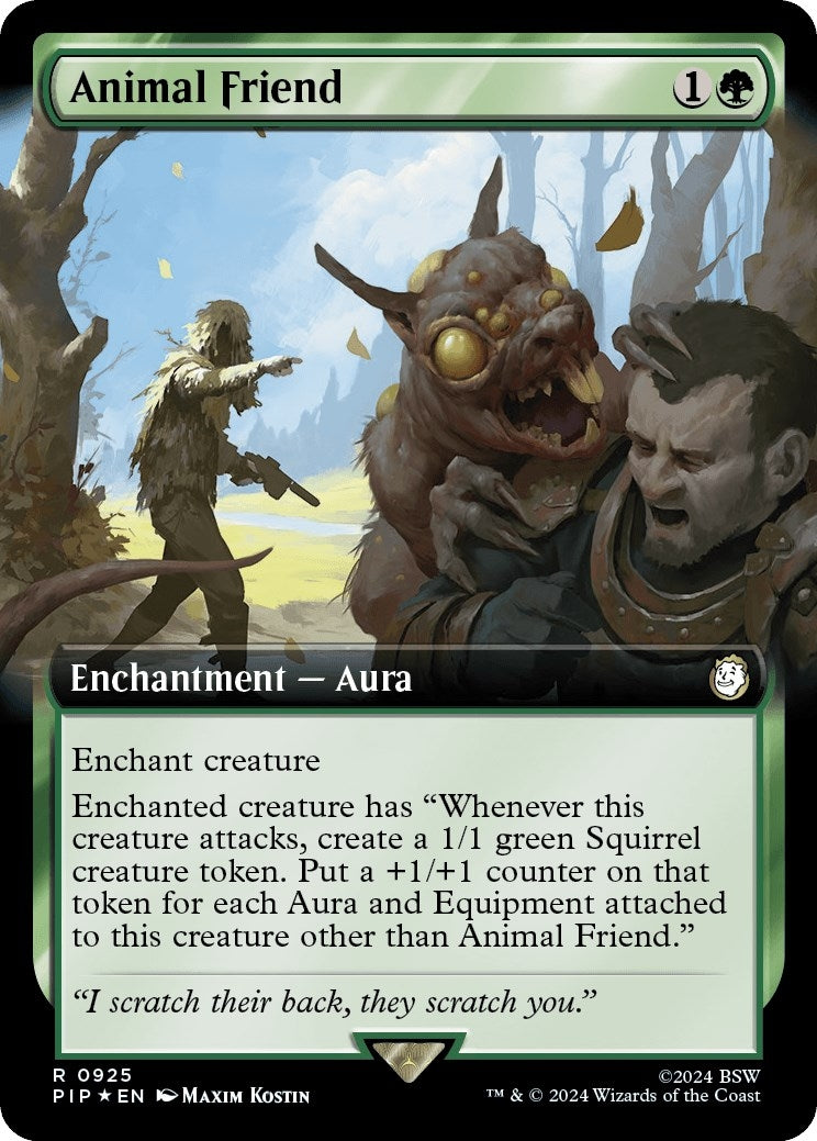 Animal Friend (Extended Art) (Surge Foil) (925) (Universes Beyond: Fallout)