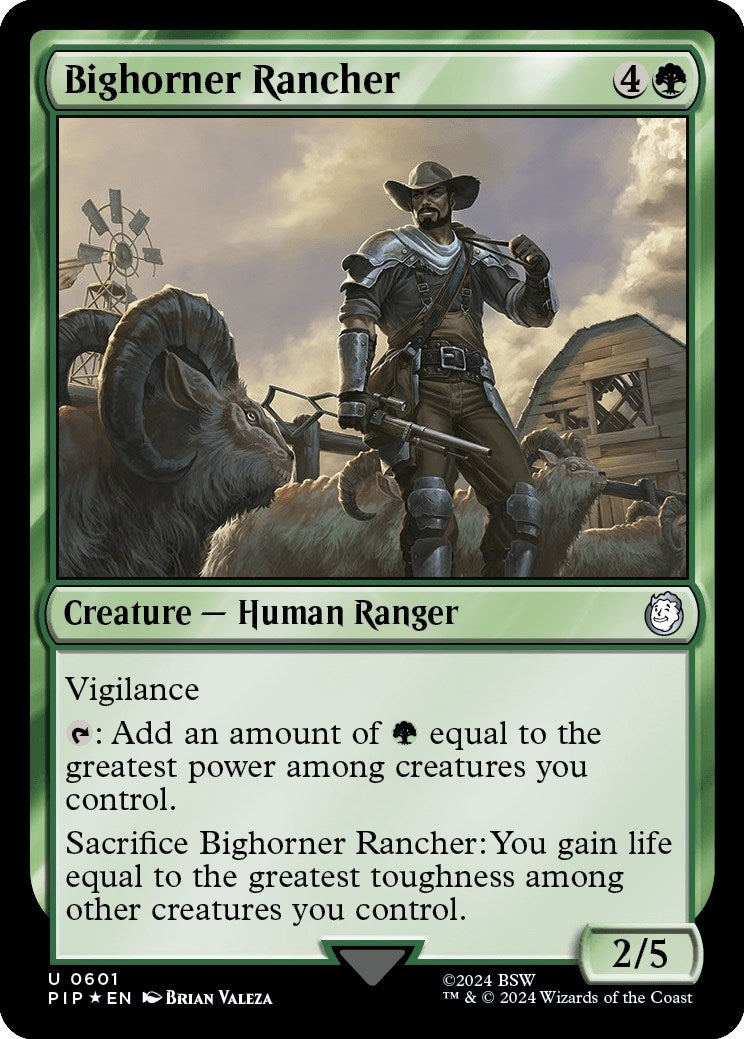 Bighorner Rancher (Surge Foil) (601) (Universes Beyond: Fallout)