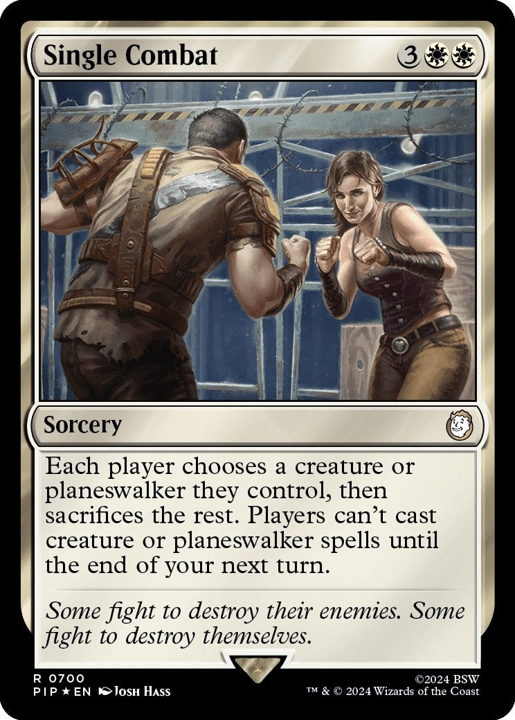 Single Combat (Surge Foil) (700) (Universes Beyond: Fallout)