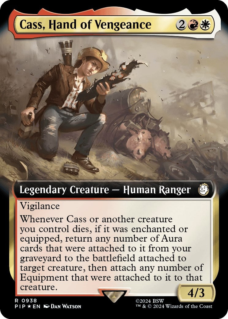 Cass, Hand of Vengeance (Extended Art) (Surge Foil) (938) (Universes Beyond: Fallout)