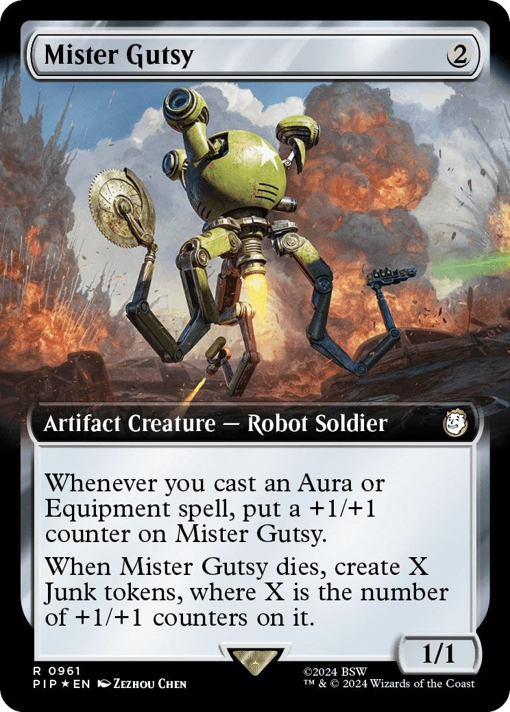 Mister Gutsy (Extended Art) (Surge Foil) (961) (Universes Beyond: Fallout)