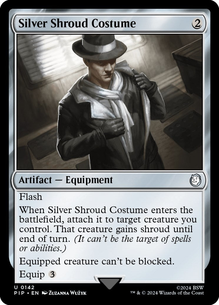 Silver Shroud Costume (142) (Universes Beyond: Fallout)