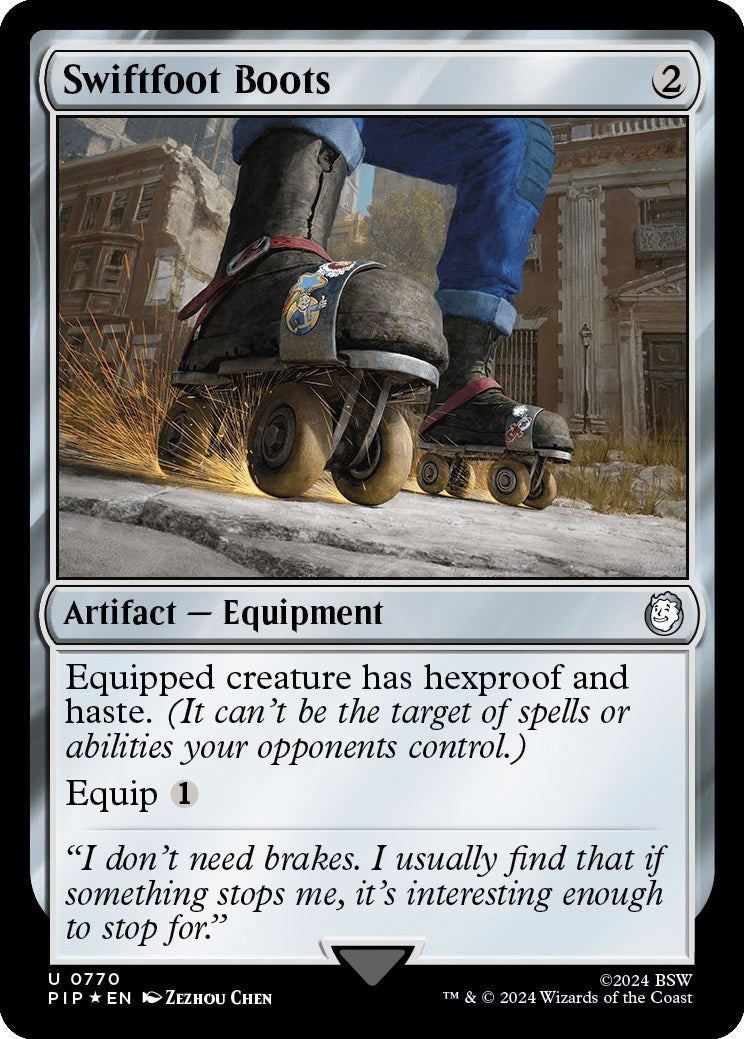 Swiftfoot Boots (Surge Foil) (770) (Universes Beyond: Fallout)