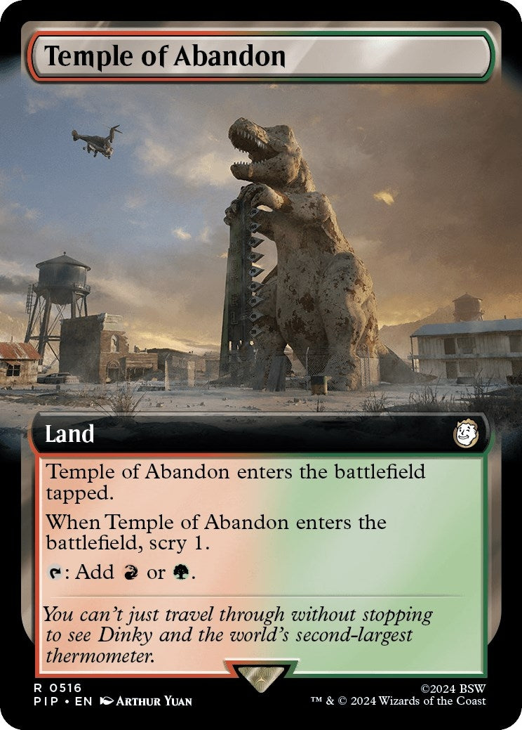 Temple of Abandon (Extended Art) (516) (Universes Beyond: Fallout)