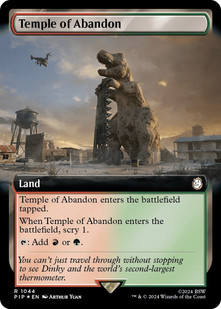 Temple of Abandon (Extended Art) (Surge Foil) (1044) (Universes Beyond: Fallout)