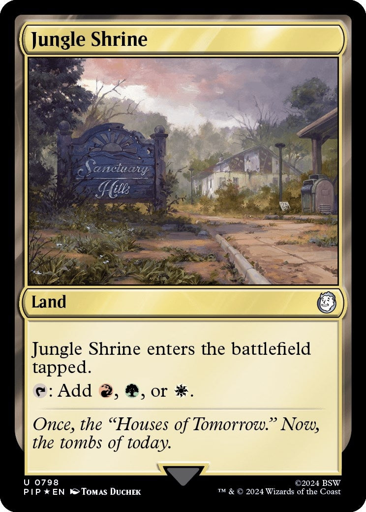 Jungle Shrine (Surge Foil) (798) (Universes Beyond: Fallout)