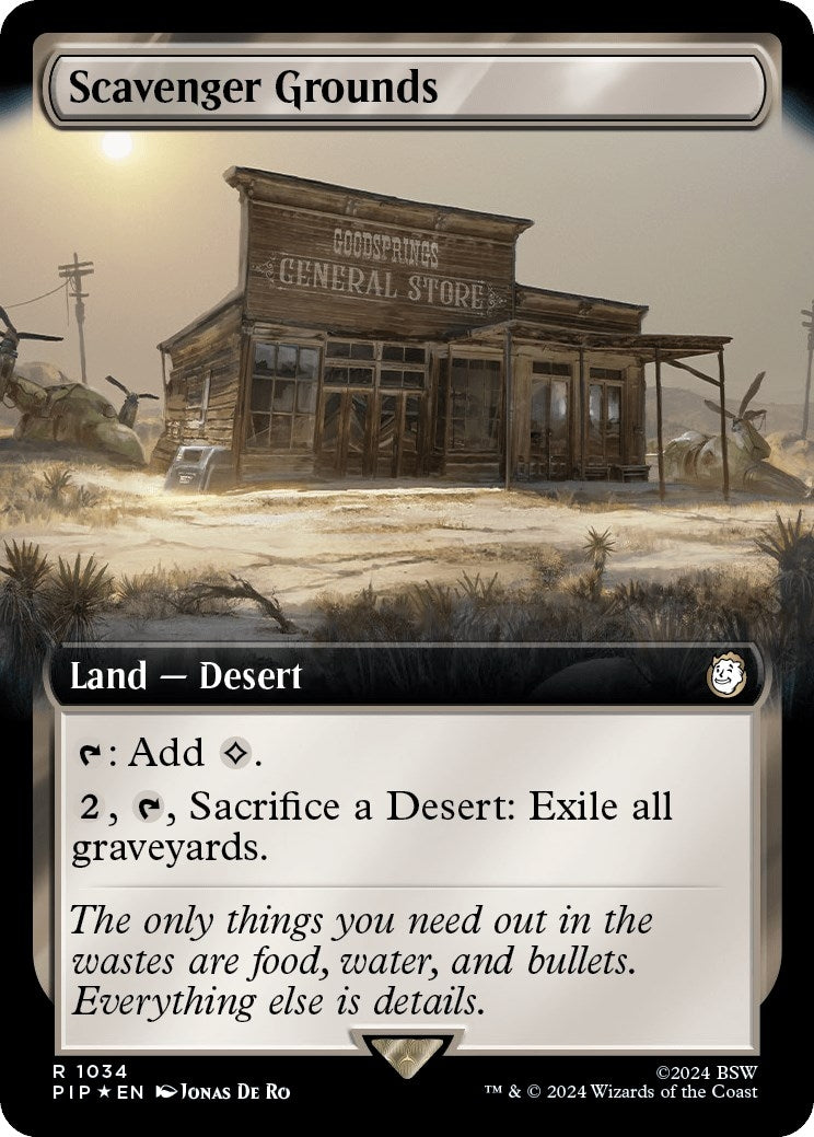 Scavenger Grounds (Extended Art) (Surge Foil) (1034) (Universes Beyond: Fallout)