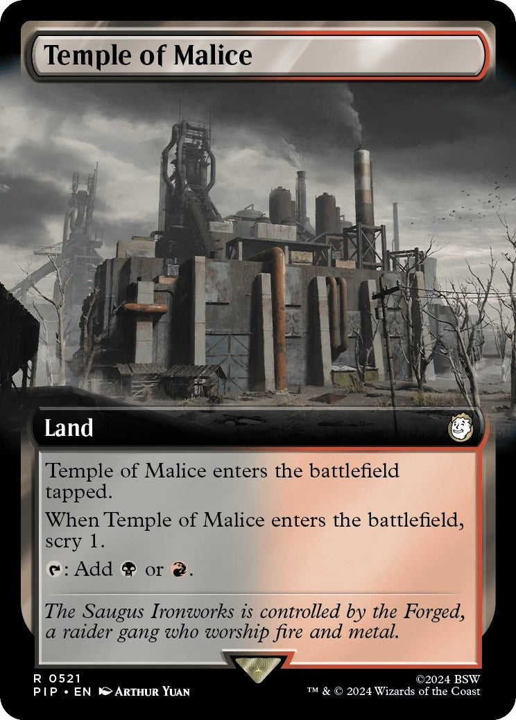 Temple of Malice (Extended Art) (521) (Universes Beyond: Fallout)