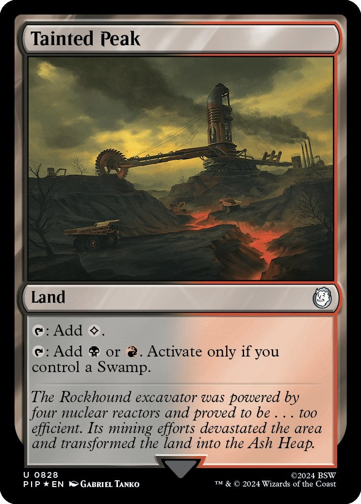 Tainted Peak (Surge Foil) (828) (Universes Beyond: Fallout)