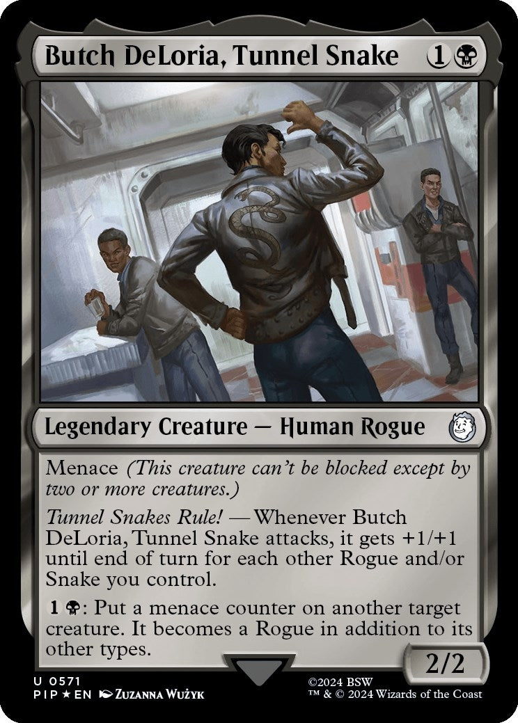 Butch DeLoria, Tunnel Snake (Surge Foil) (571) (Universes Beyond: Fallout)