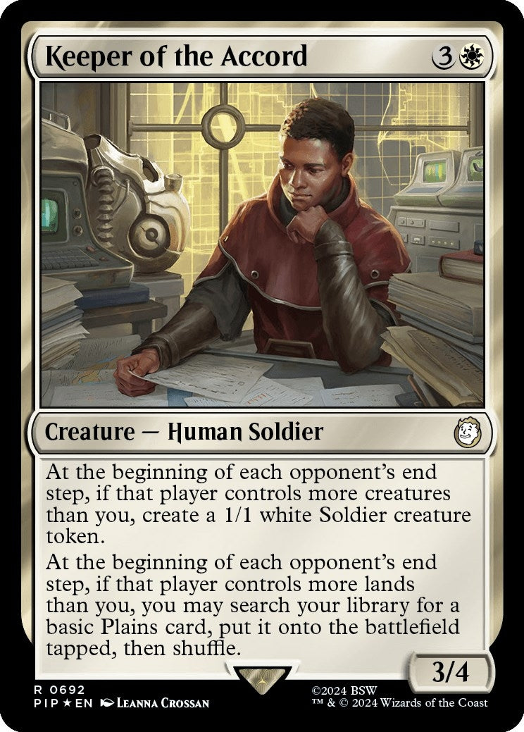 Keeper of the Accord (Surge Foil) (692) (Universes Beyond: Fallout)