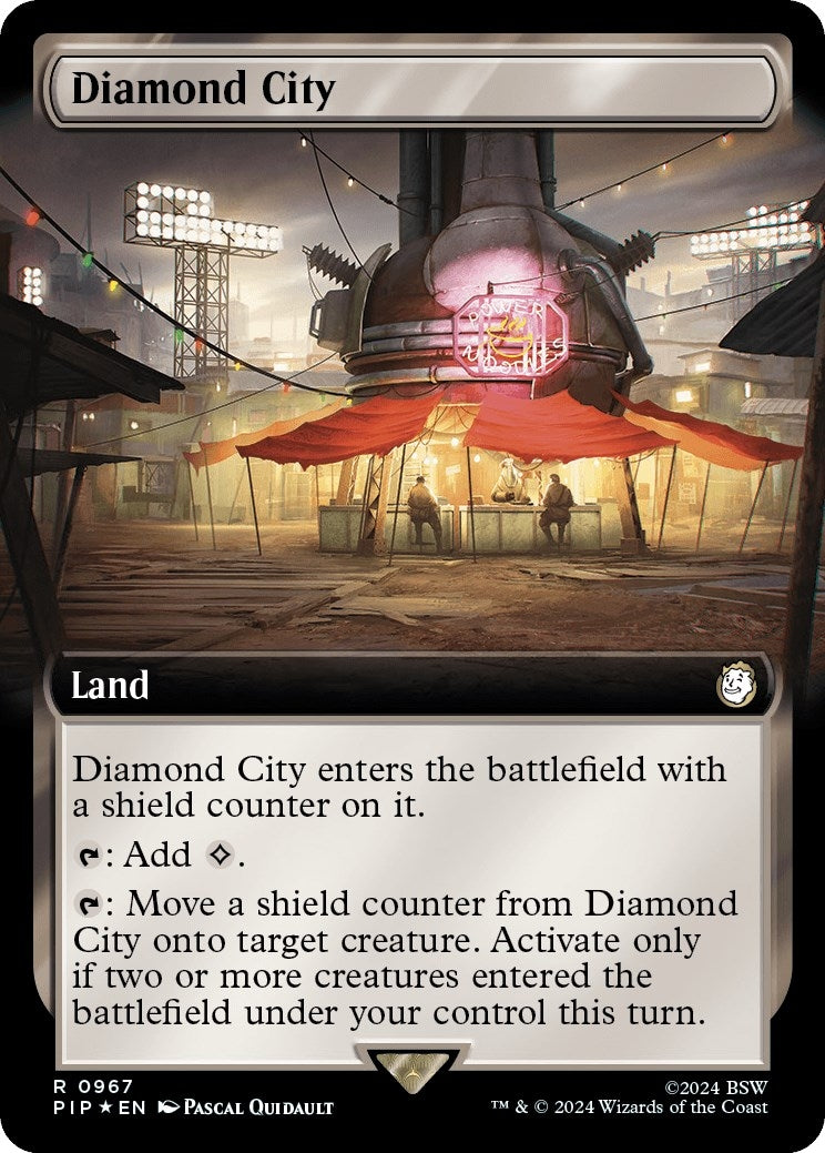 Diamond City (Extended Art) (Surge Foil) (967) (Universes Beyond: Fallout)