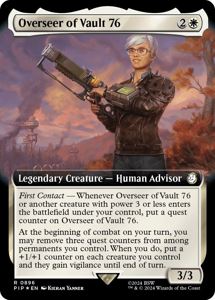 Overseer of Vault 76 (Extended Art) (Surge Foil) (896) (Universes Beyond: Fallout)
