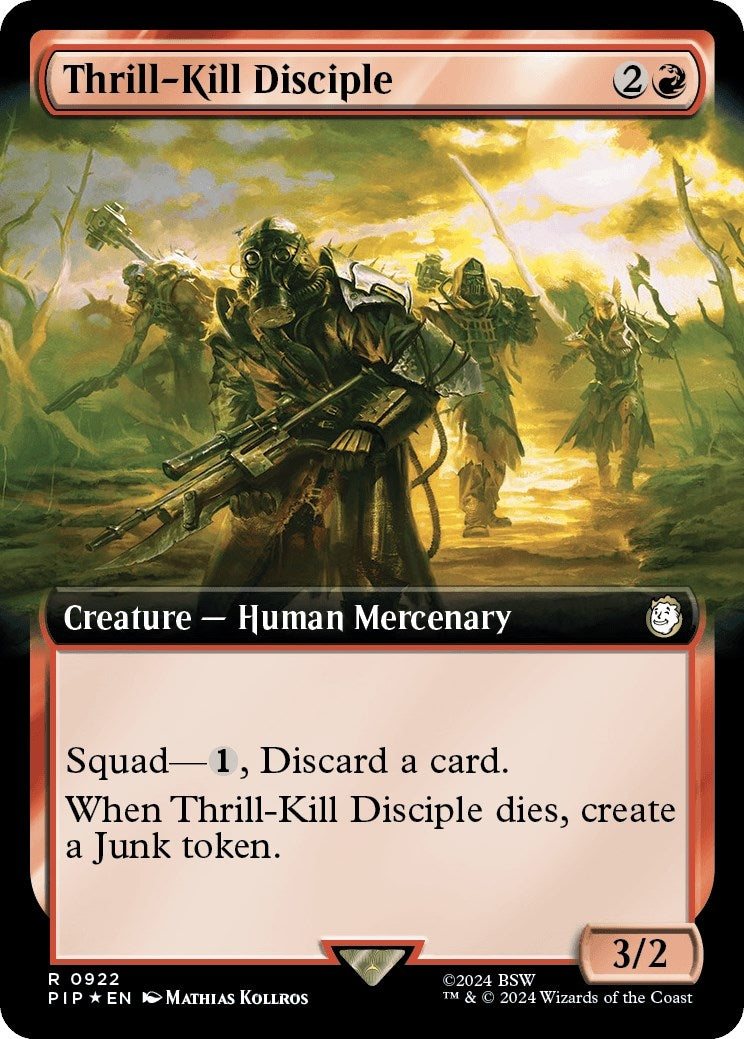 Thrill-Kill Disciple (Extended Art) (Surge Foil) (922) (Universes Beyond: Fallout)