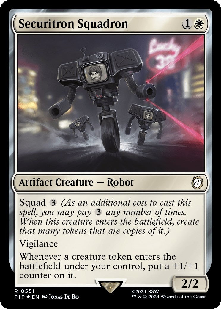 Securitron Squadron (Surge Foil) (551) (Universes Beyond: Fallout)