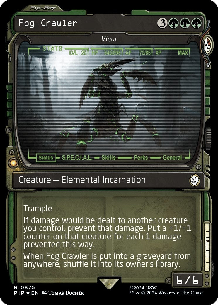Fog Crawler - Vigor (Showcase) (Surge Foil) (875) (Universes Beyond: Fallout)