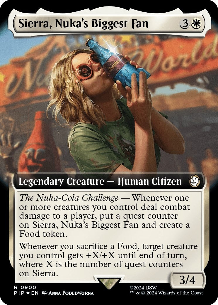 Sierra, Nuka's Biggest Fan (Extended Art) (Surge Foil) (900) (Universes Beyond: Fallout)