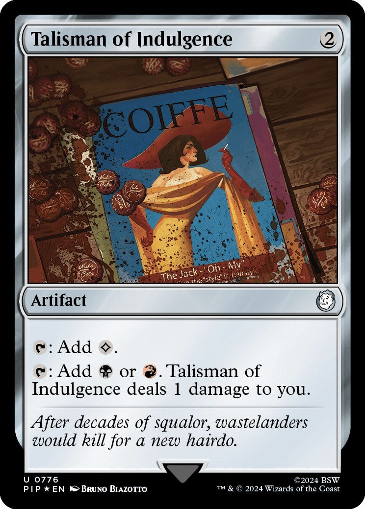 Talisman of Indulgence (Surge Foil) (776) (Universes Beyond: Fallout)